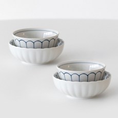 NICOTT 雛菊飯碗 + 湯碗 2人套餐, 1套, 飯碗 2p + 湯碗 2p