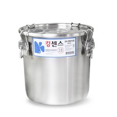 KINGSENS 304不鏽鋼卡扣密封桶 12L, 3號, 1個