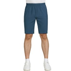 New Eagle 男款夏季五分彈力鬆緊褲 NB-4499