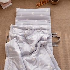 vivienda 莫代爾涼感午睡被+薄墊+枕頭組, 可愛小鳥款