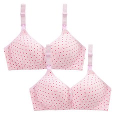 圓點圖案哺乳內衣 2入