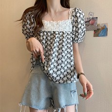 lemon soul 大尺碼泡泡袖雪紡襯衫