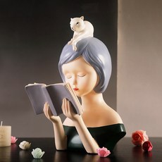 可愛貓咪少女擺飾, 黑色