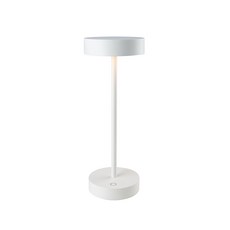 UBiQUA standy 極簡工業風usb充電式檯燈(大款) 義大利設計 USB充電 保護眼睛, 1入, 白色