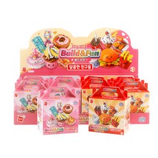 Qman Build & Fun 甜蜜好友1 6入 + 好友2 6入 積木公仔組, 隨機出貨, 1個