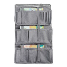 대용량 수납 책상걸이 수납주머니, 그레이, 1개