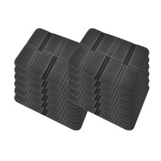 블럭마트 1인용 접이식 캠핑매트 12p, 블랙