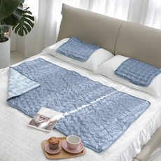 Gray.M 彈性持久涼感墊3件組, 灰色 + 白色