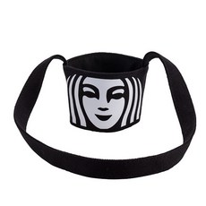 STARBUCKS 星巴克 Siren環保飲料杯套, 黑色的, 1個