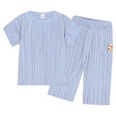 MilkBaby 유아용 냉감 통기성 야미곰돌이라벨 쿨링 상하복 세트