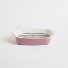 Value Ceramic Lagos 陶瓷烤盤組 粉紅色, 備料盤 + 托盤