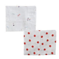 ggoom duboo 紗毯 2入 B款, 男孩女孩款+蘋果款