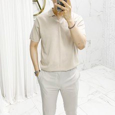 Ador 經典半開領 5 色針織短袖 T 卹