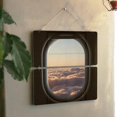 裝飾多功能壓克力相框 飛機窗外天空風景 2層 nk262, 1個, 2 日出