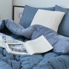 매직베드 단면 극세사 겨울 반반 부드러운 차렵 이불