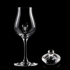 크로스노 아방가르드 위스키 테이스팅 글래스 125ml 별자리 컬렉션 8 전갈자리 + 마텐더 유리캡 세트, 1세트