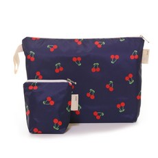 semoms 兩面防水尿布袋 + 迷你收納包組, Vivella 櫻桃