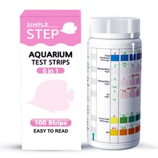 SIMPLESTEP 水族箱 6合1 水質測試條 100入, 1個, 56g