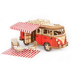 Robotime MCB01 CAMPER VAN DIY 復古露營車