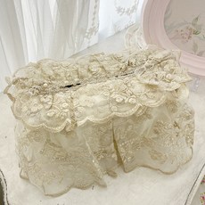 ANDCOTTON 瑪麗花朵金絲面紙盒, 金色