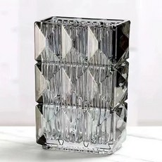 선빛 루비나 글라스 인테리어 감성 오브제 꽃병, 블랙