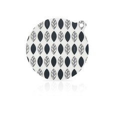 Syracuse CHINA 圓形樹葉電磁爐保護墊 大 28cm, 灰色, 1個