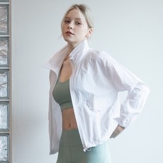 韓國 DURAN 女款輕量高領短版防風外套 DTF3S-5093