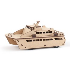 Youngmodeler 英工房 DIY遊輪木質拼裝模型 TM-574, 單色