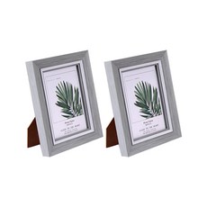 abm 復古木紋相框 2個 PS塑膠材質, 綠色, 10.2 x 15.3cm