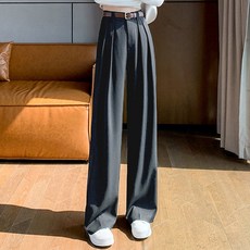 앤드스타일 여성용 투턱 와이드 슬랙스 굿퀄벨트세트 262315