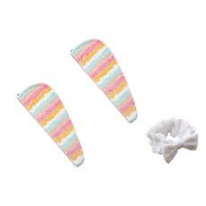 柔軟髮巾 SG34 2條+洗臉帶, 類型 2, 1套