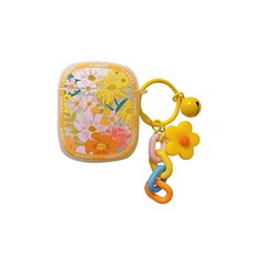 Gojibi 黃色花朵掛繩 AirPods PRO 保護殼, 混合顏色, 單一商品