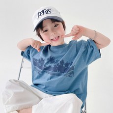BerryCloset 兒童加州顏料染夏季短袖T恤