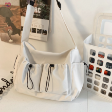 다비글로우 나일론 카고 스트린 포켓 빅사이즈 크로스백 36*29*15