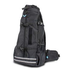 DING DONG PET 寵物後背包外出籠, 黑色, 1個