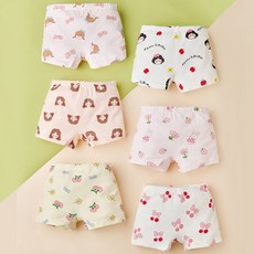 女童櫻桃國度公主四角內褲6件組