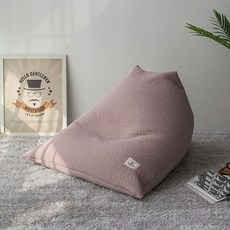 스누즈 피그먼트 코지 빈백 쿠션커버 + 충전재, 초코