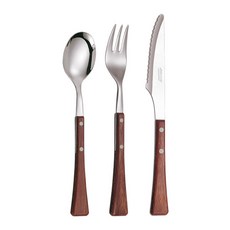 아르코스 디저트 커트러리 세트, 혼합색상, 디저트스푼 + 디저트포크 + 디저트나이프, 3개