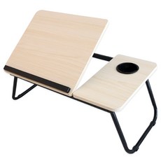 오엠티 원목 접이식 5단 각도조절 좌식 테이블 + 컵홀더 포함 OTB-MTL, 혼합색상
