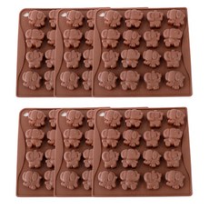 Bestom SL矽膠模具 小象 16格, 單色, 6個