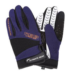 里昂 釣魚防水手套 雙手套組 EJ130, 藍色