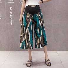 샤랄라 패턴 치마같은 임산부 7부 바지