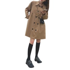 루나글램 올매치 더블 브레스트 임산부 코트