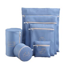 EVER HOUSE 簡約優質洗衣袋6件組, 藍色, 1個