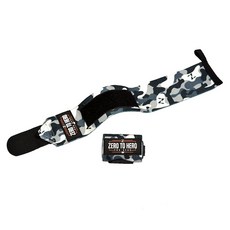 ZERO TO HERO 零到英雄健康迷彩腕托簽名黑色迷彩兩件套, 1組, 黑色迷彩