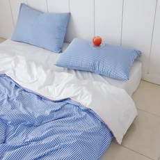 CASA VERDE Beau 條紋四季被套, 單一顏色