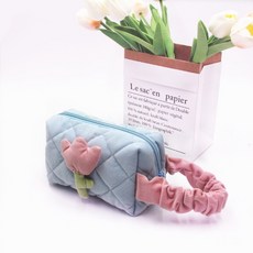 daysoy 鬱金香燈芯絨絎縫包