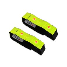 NOSBIKE 反光燈帶2p, 黃綠色