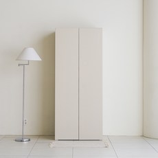 하모벨 보이드 2단 행거 키큰 옷장 방문설치, 아이보리