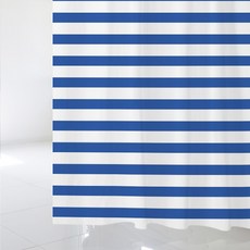 北歐風格浴簾+塑膠掛鉤 12入+窗簾桿 白色, 1套, SC519款